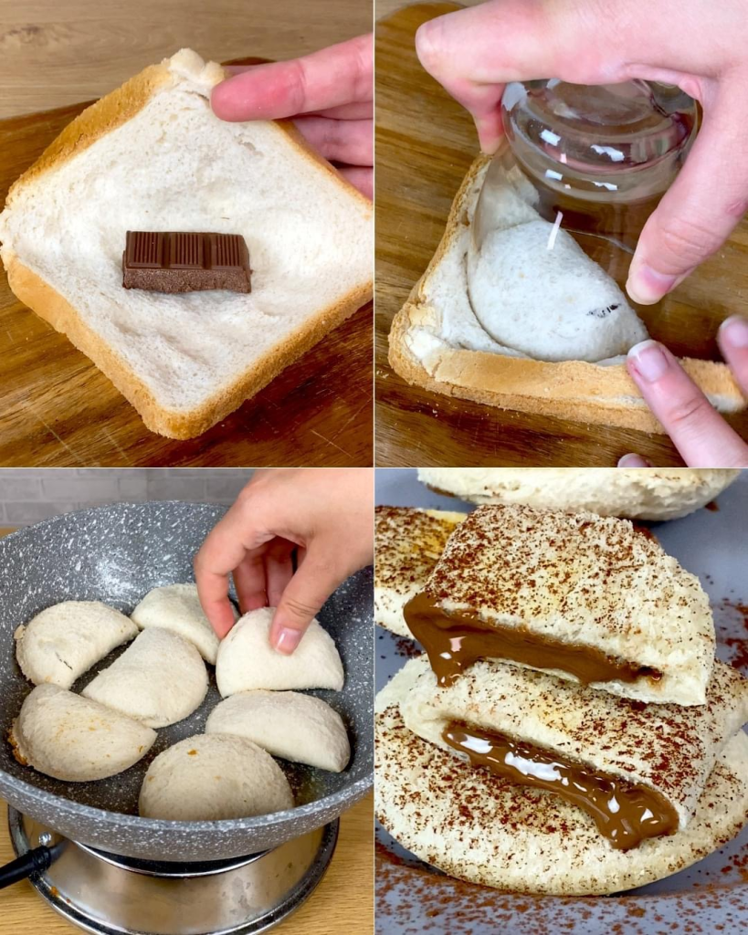 Sandwich bread ravioli And Apple biscuits