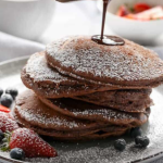 DOUBLE CHOCOLATE BROWNIE PANCAKES