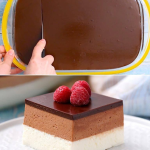 No-bake triple chocolate cheesecake