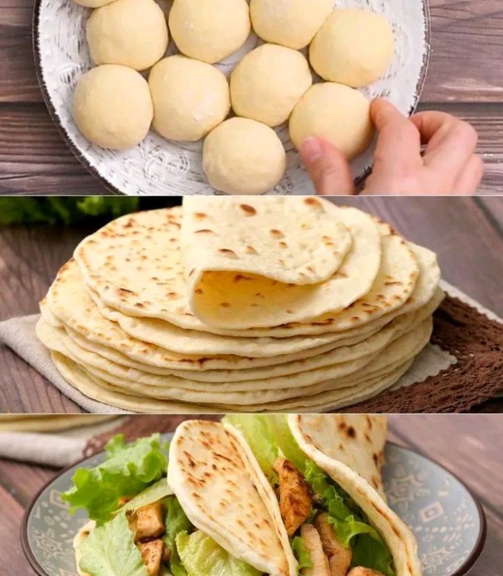 HOMEMADE FLOUR TORTILLAS