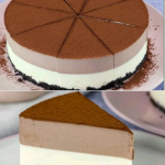 Double layer cheesecake