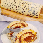 Swiss Roll Cake with Chocolate Chips