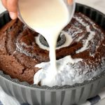 Eggless Hot Milk Chocolate Cake