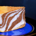 Eggless Zebra Yogurt Cake