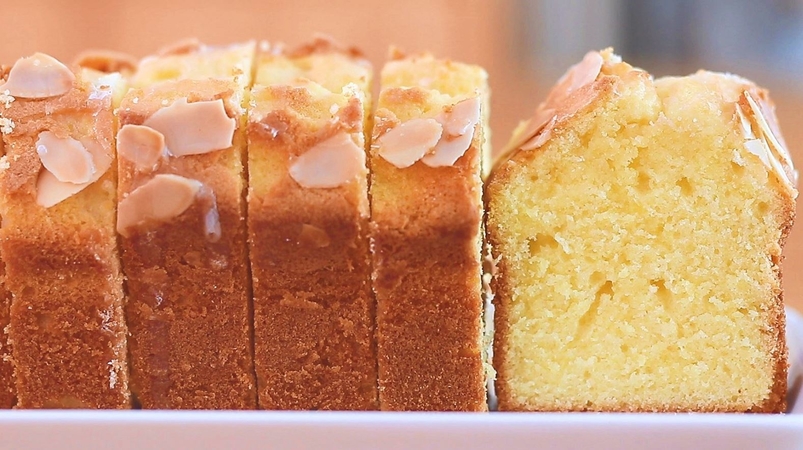 Moist and Rich Almond Pound Cake