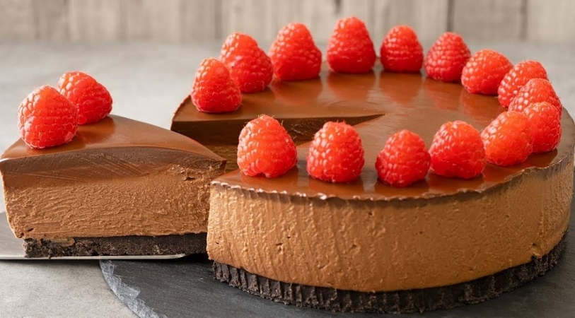 No-Bake Chocolate Cheesecake