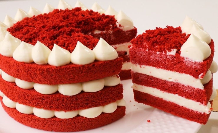 Red Velvet Chiffon Cake