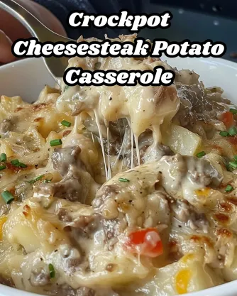 Crockpot Cheesesteak Potato Casserole Recipe: A Comforting One-Pot Meal